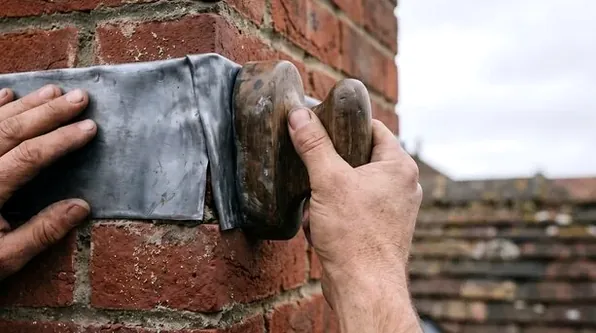 Resealing chimney flashing on a University Hill house
